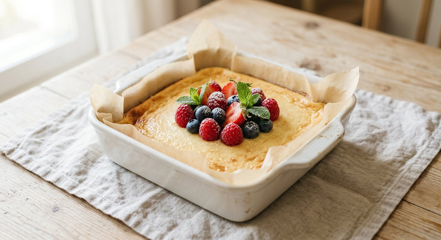 The 5-Minute Baked Yogurt That Eats Like Cheesecake (41g Protein) The 5-Minute Baked Yogurt That Eats Like Cheesecake (41g Protein)