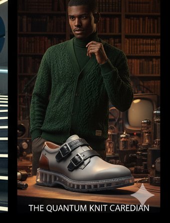 The Quantum Knit Cardigan &mdash; cable-knit cardigan using Phase-Change Fiber